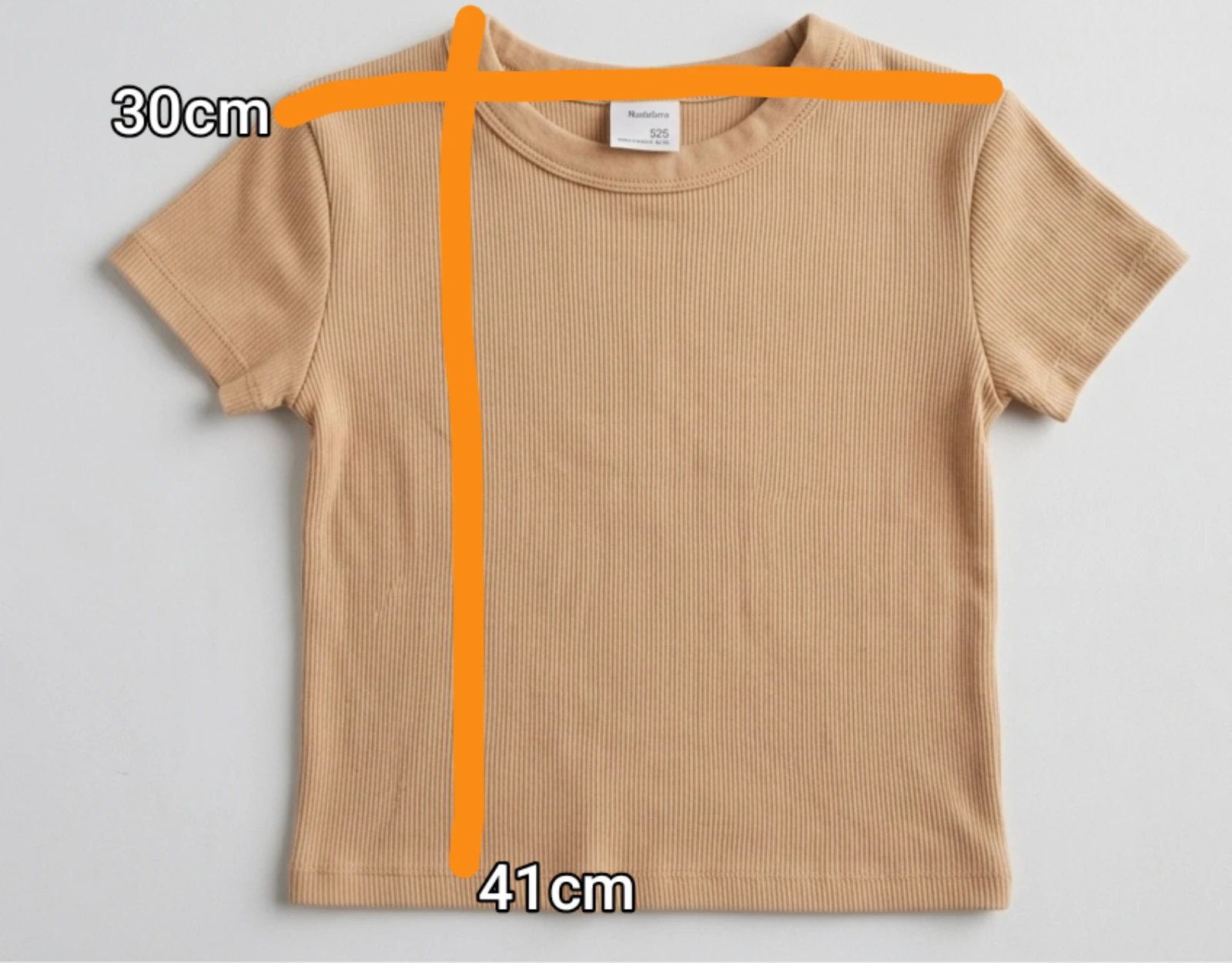 Camiseta Básica Canalé Beige – photo 3